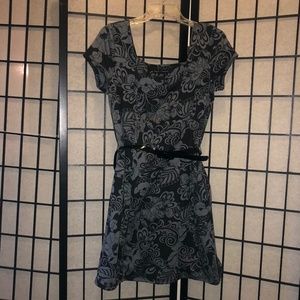 Love Passion Gray and Black Short Sleeve Dress Size Medium
